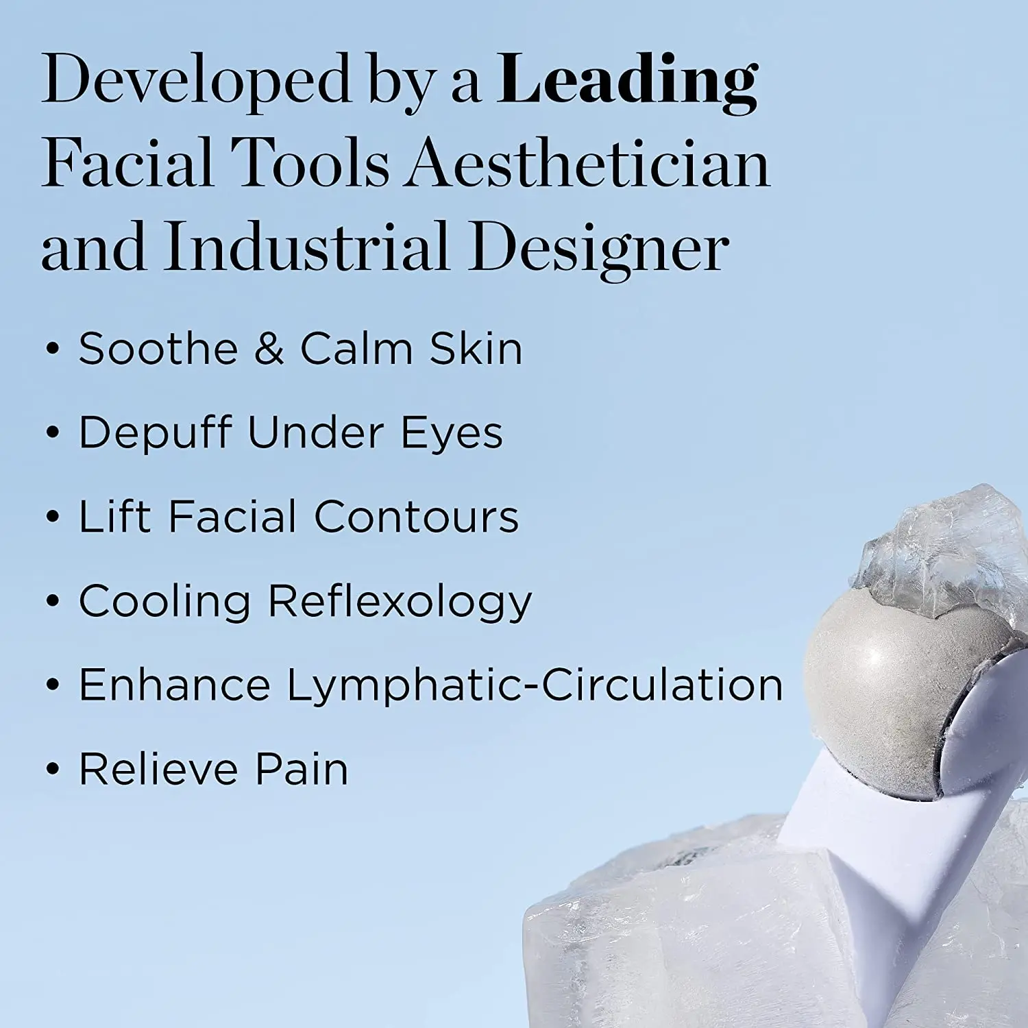 Egg-Shaped Stainless Steel Cooling Ice Roller for Facial Massage Anti-Aging Skin Firming Eye Face Depuffing for Foot Spa Use