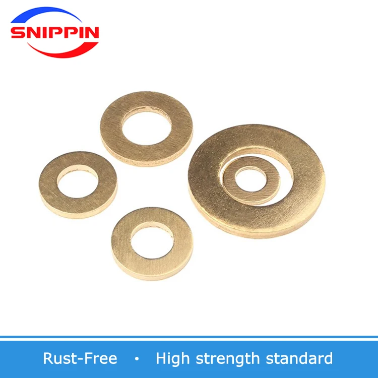 Solid Brass Flat Washers O Ring Gasket Metal Plain Pad Spacers Seal Oring Washers M2 M2.5 M3 M4 M5 M6 M8 M10 M12 M14 M16 M18-M33