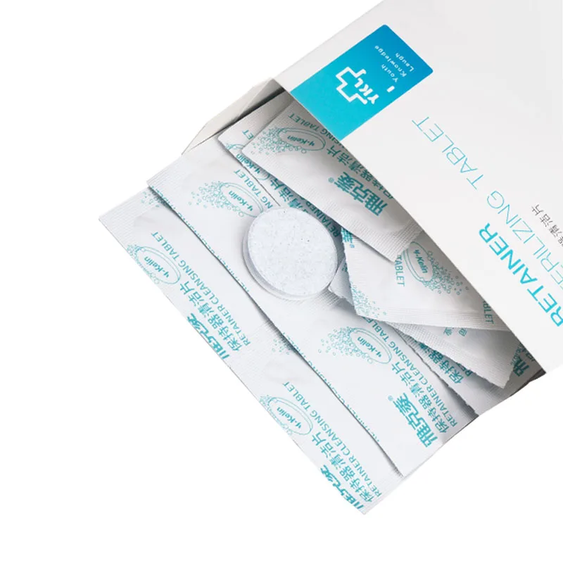 Ykelin уход за полостью рта выравниватель Ортодонтические фиксаторы шипучие таблетки для очистки зубов