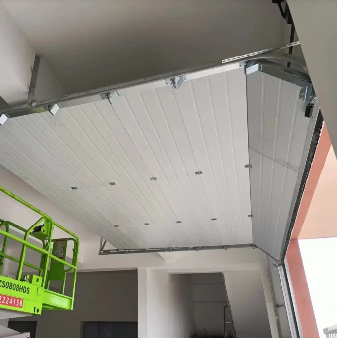 Wholesale price Automatic villa garage door with Windows aluminum alloy multi-specification intelligent electric garage door