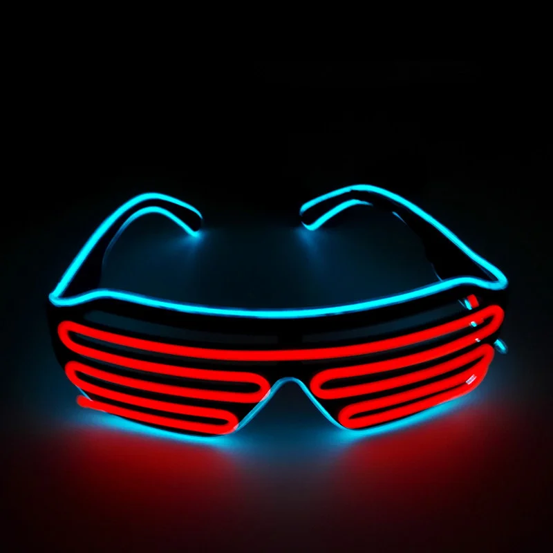 Wholesale LED Display Shades Bright Party Favor Disco LED Visor Glasses DIY Shining Flashing Light LED Glasses