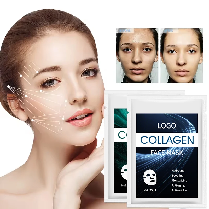 Private Label Oem Korean Beauty Skin Care Moisturizing Repair Collagen Brightening Mask