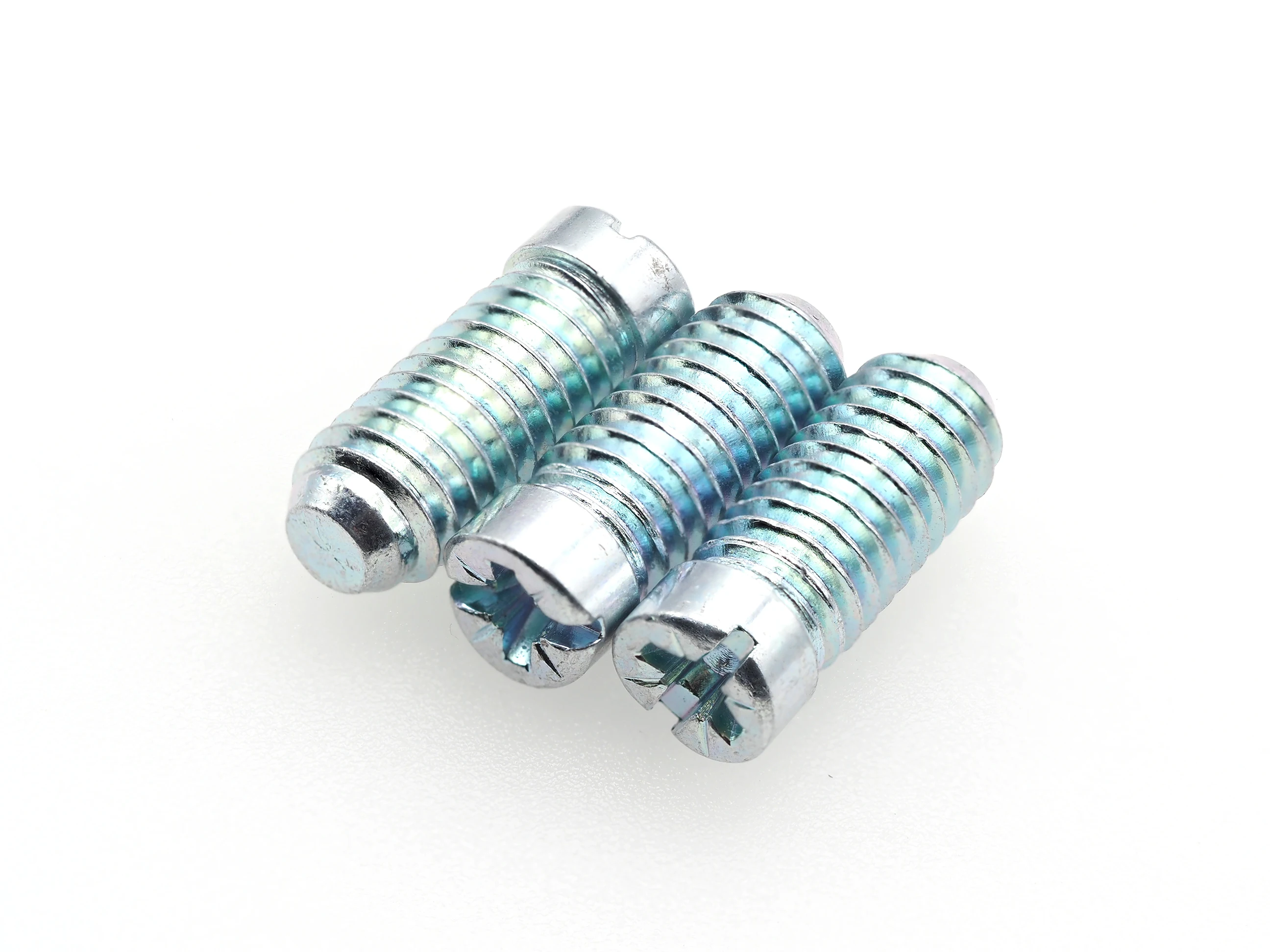 M6X16 PZ2 Slot Flat Head Terminal Screw Zinc Galvanized Carbon Steel with Metric Measurement System