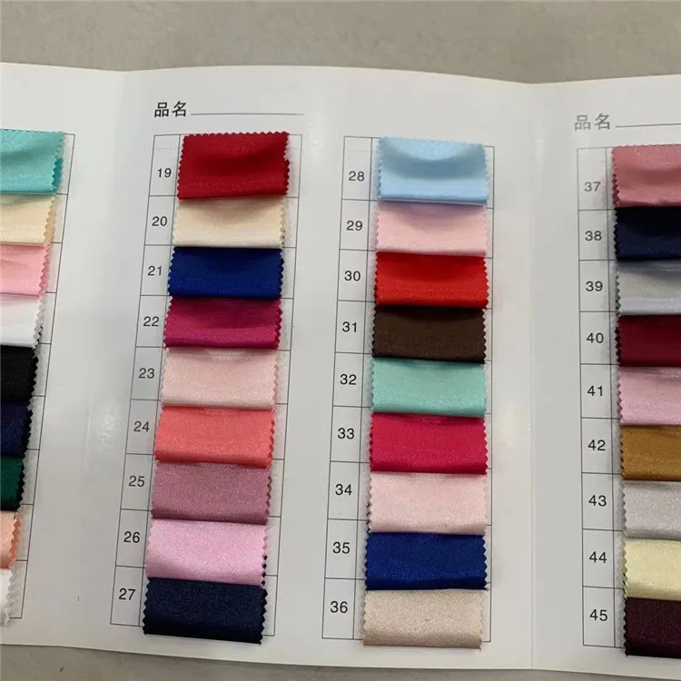 
new fashions 120GSM 75d*150d polyester light satin fabric for clothing 