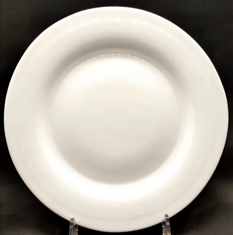 
Античная обеденная тарелка из опалового стекла в мексиканском стиле, простая белая стеклянная тарелка 