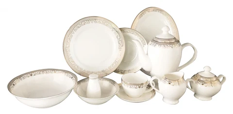 Wholesale price cheap ceramic porcelain tableware set 47 pieces dinnerware sets