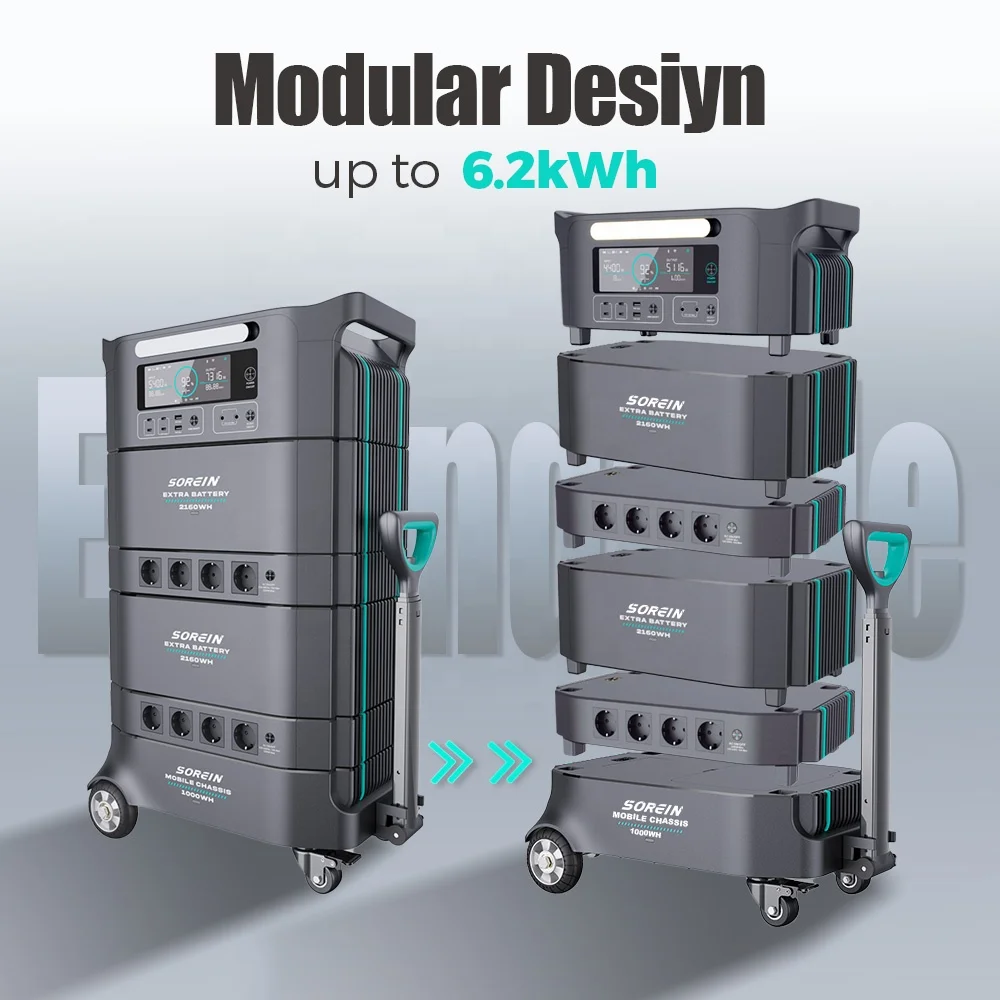 Sorein Top Quality Stackable 6000 Watts 6000W  Solar Generator  15Kw Portable Power Station 51.2V 5000W On-Grid for Home