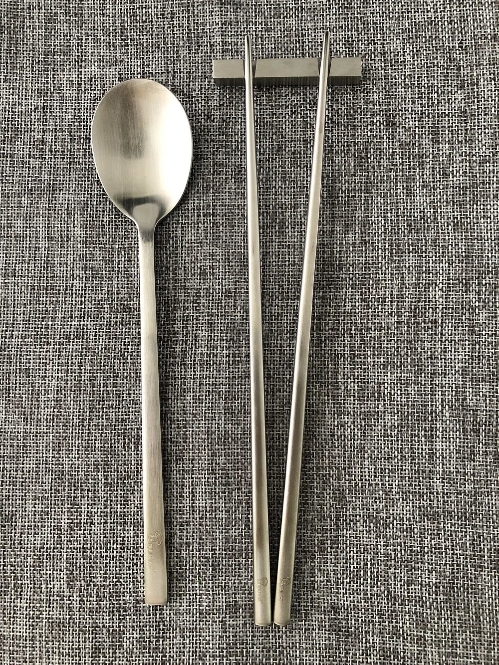 Stainless steel chopsticks spoon Korean flatware set fashion cutlery stocked