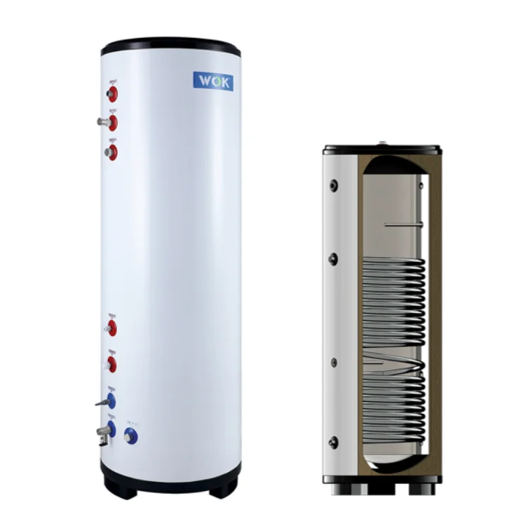 Solar Water tank 100L 200L 300L 400L 500L 800L Domestic hot water storage with coil heaters Buffer& hot water Heat pump tanks