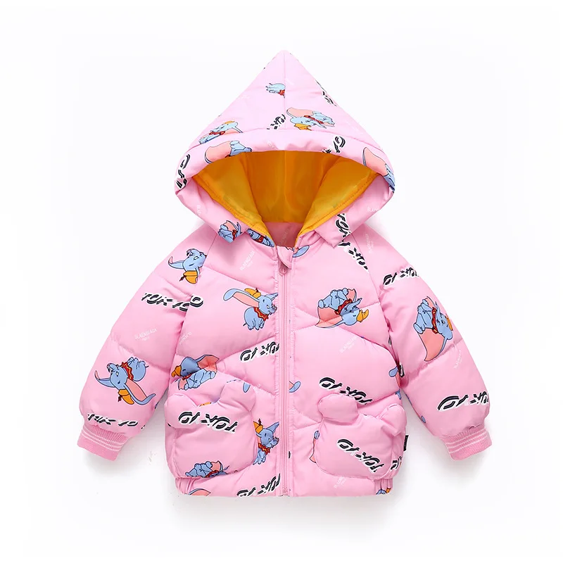 
Cartoon printing designer child clothing winter smocked wholesale long sleeve children clothing jacket 