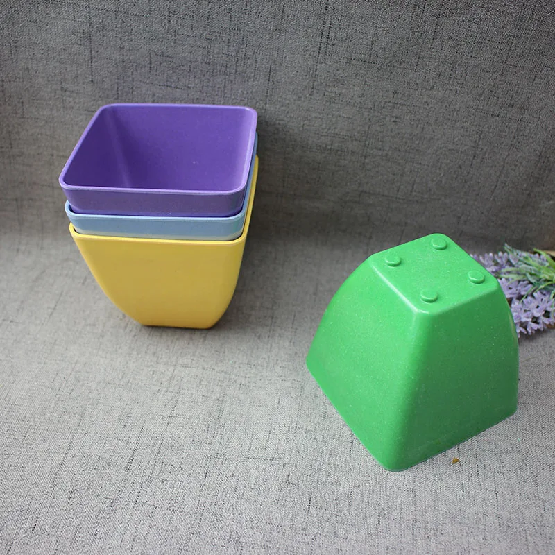 China supplier houseware plant flower pots wholesale ,eco bamboo fiber flower plant pot