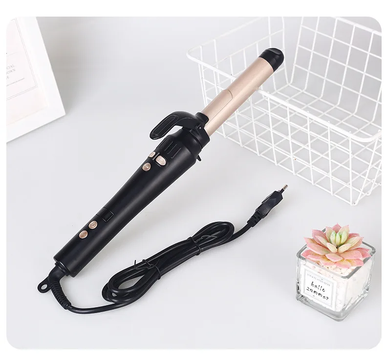 Magic Curling Wand with LCD Display for Perfect Curls Auto Spin Rotating Automatically styling Hair Curler Curling Wand Iron