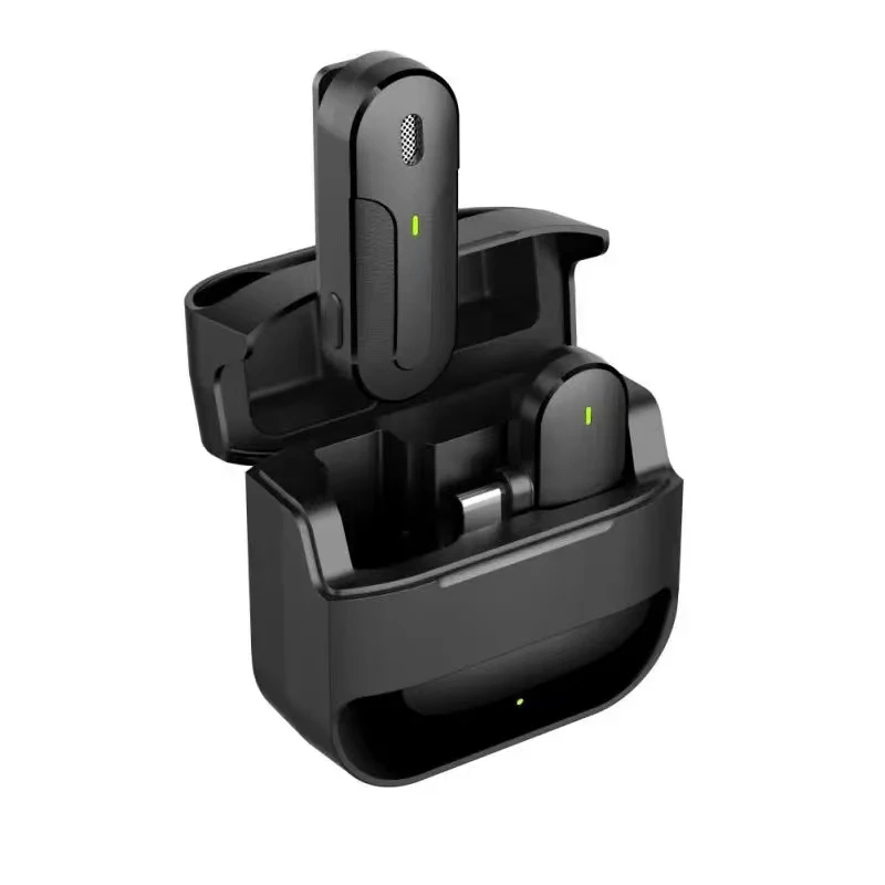 Wireless Lavalier Microphone Portable Audio Recording Mini Microphones For  Android Live Broadcast Game Phone Mic