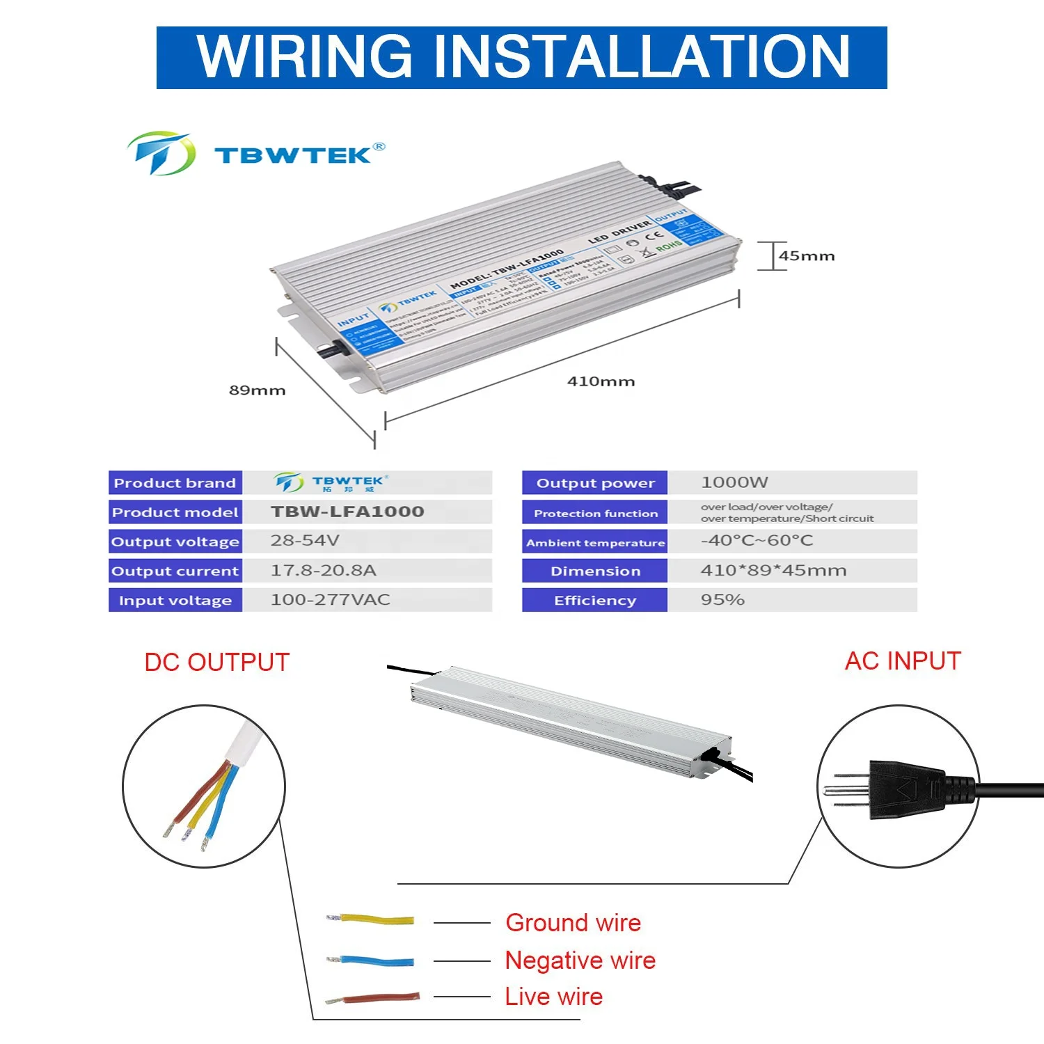 Ультратонкий 2 5a-25A 30W 60w 100w 200w 300w 400w 500w 600w ip67 тонкий светодиодный переключатель водонепроницаемый трансформатор питания