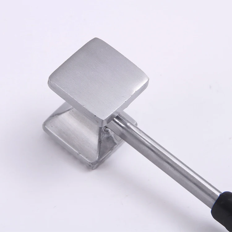 Dual Sided Kitchen Meat Tenderizer Hammer Heavy Duty Alloy Beef Mallet For Breakfast Cooking