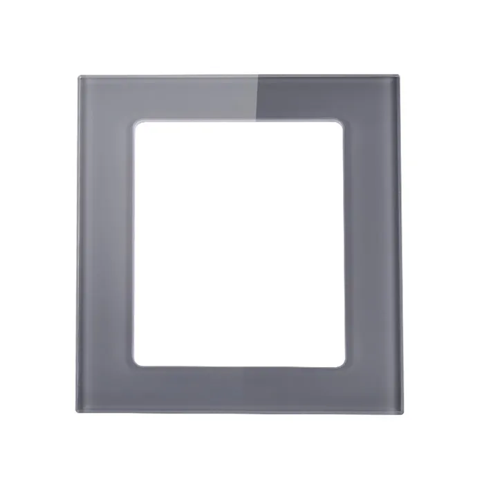High Quality Custom Smart Socket Switch Tempered Glass Frame Panel for Home Wall Electrical Appliance