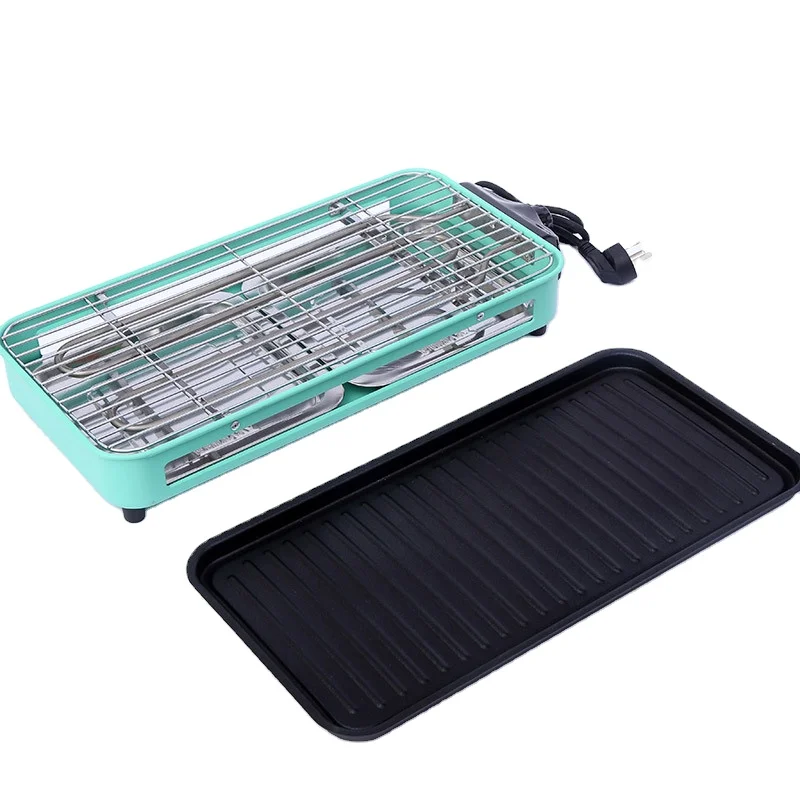 1500W Electric Barbecue Non Stick Coating Grill No Smoke Table bbq Grill