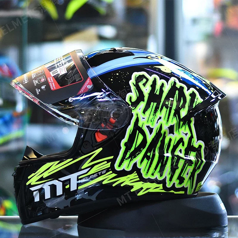 MT Stinger FI05 Motorcycle Full Face Helmet Single Visor High Quality DOT ECE Approved MT Personality motor Helmets Moto Casco