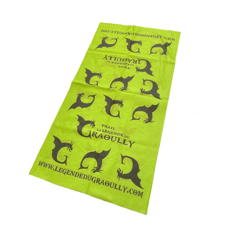 Wholesale custom design printed logo buffs seamless tube tubular bandana scarf face cover neck gaiter for sports