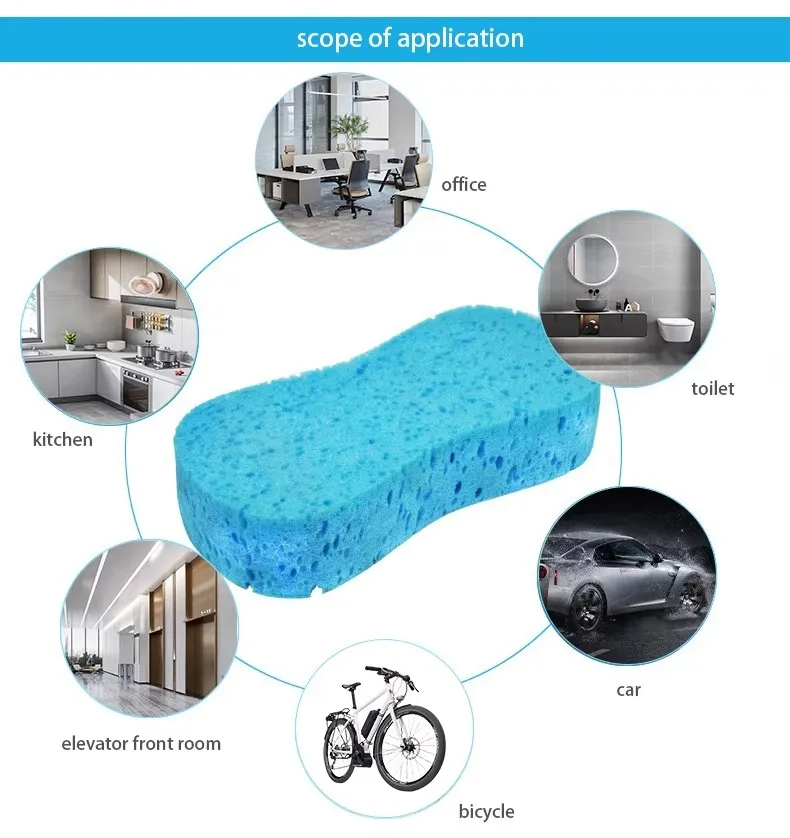 2025 Factory Direct Sales Cleaning Foam Car Grout Sponge with Compressed Household Seaweed Sponge Cleaning Car Wash Sponge