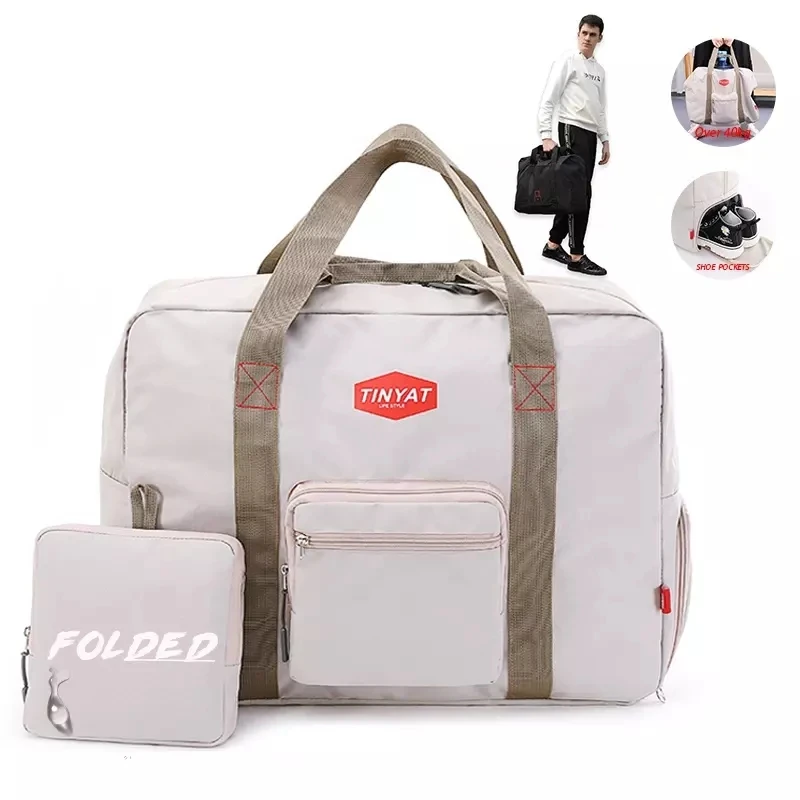 Low MOQ Sport Luggage Bags Waterproof Foldable Handbag Travel Duffel Bag For Custom