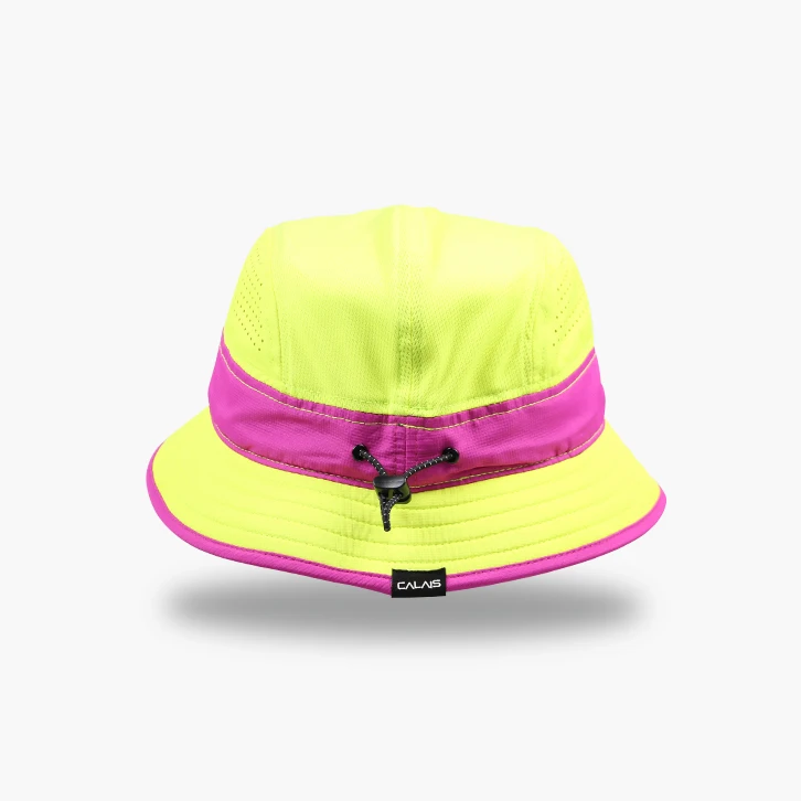 custom running hat 5 panel performance running hat camp cap B-SERIES RECYCLED POLYESTER running bucket hat with fasten cord