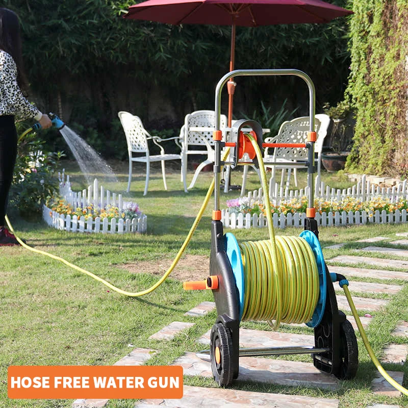 Hand Push Storage Rack For Hydraulic Hose Vertical Pipe Storage Racks Garden Water Pipe Winding Machine Winding Pipes Machine