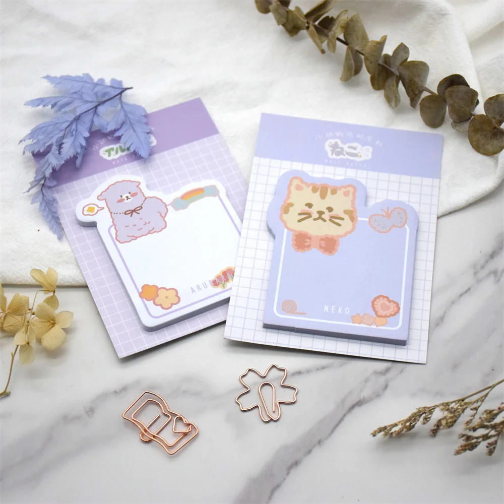 4in by 6in Die cut Shape Custom size Adhesive Sticky Note Pad