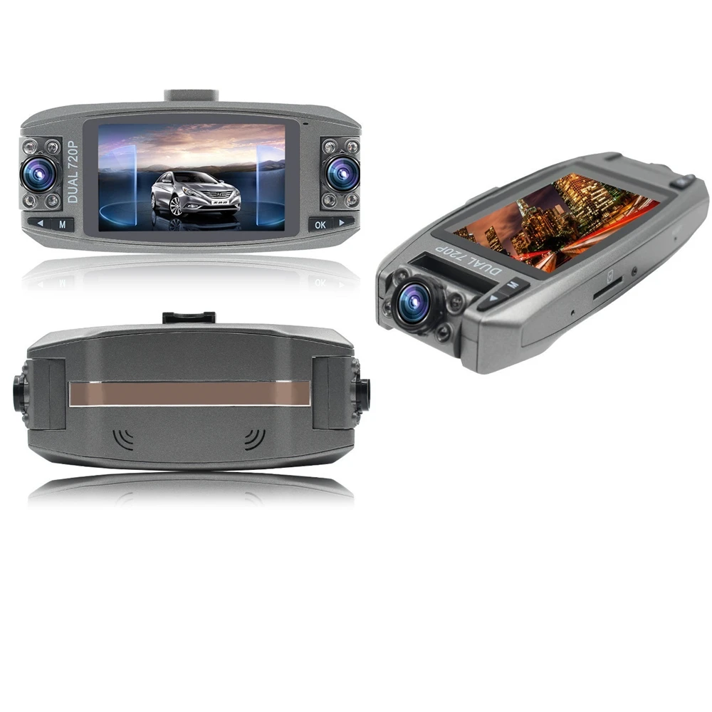 
F80 driving recorder 2.7-inch car DVR full HD 720P dual lens G sensor night vision camera recorder automatic registration DVRS 