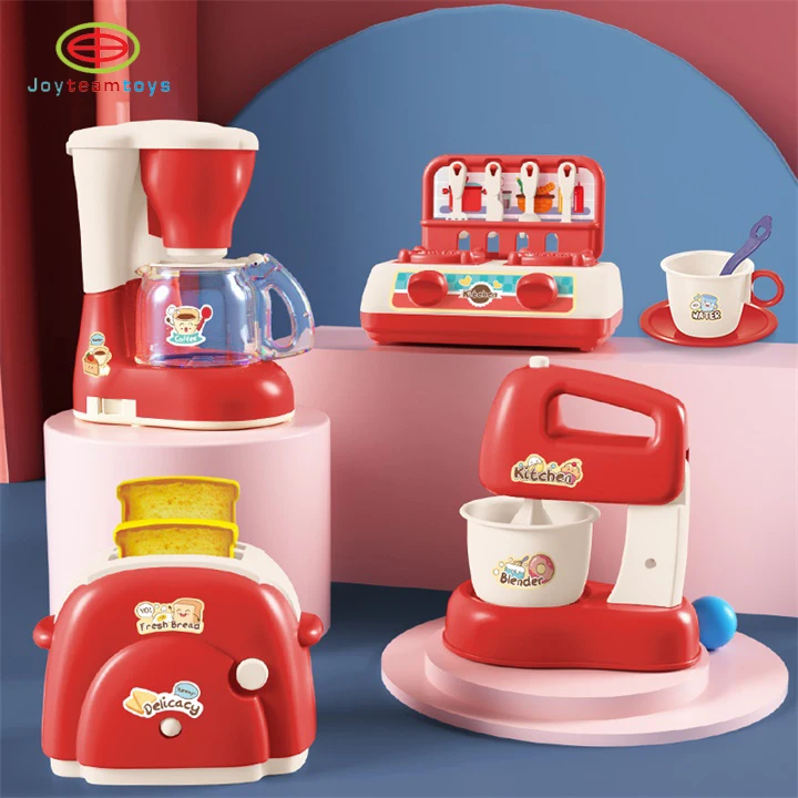 New Arrival Kids Kitchen Toys Dessert&Coffee Machine Plastic Toy Food Pretend Play Set Cooking toys for Children