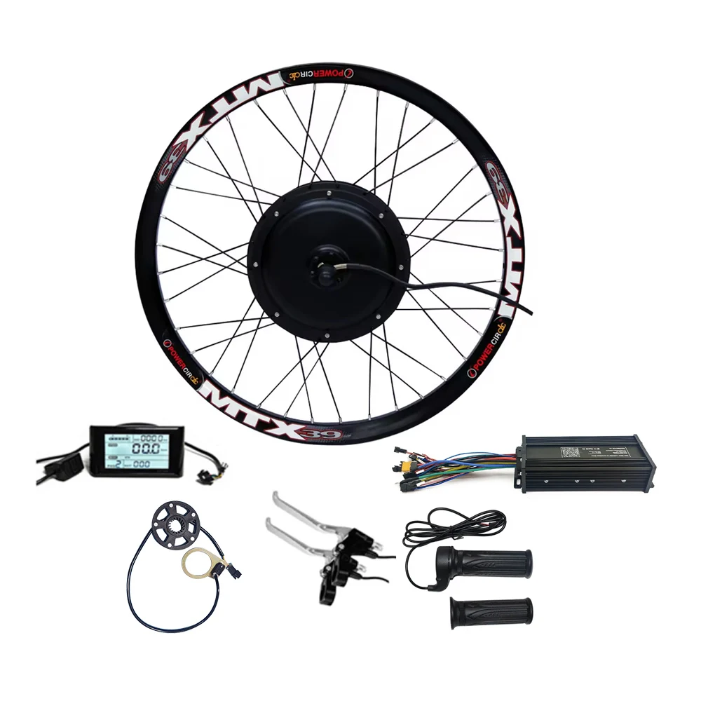 700C 28 29 Inch 28' 29' Electric Bicycle 48V 52V 60V 2000W Rear MTX 39 Wheel Hub Motor Electric Bike Cycle Conversion Kit
