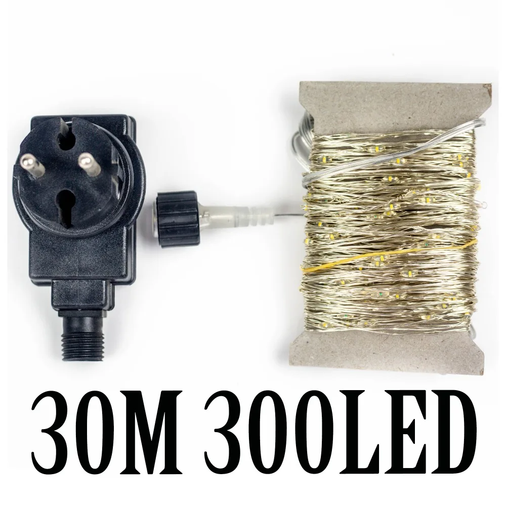 
30m 50m 100m LED String Lights street fairy Light Waterproof for Outdoor Christmas Fairy Lights Holiday Wedding Decoration 