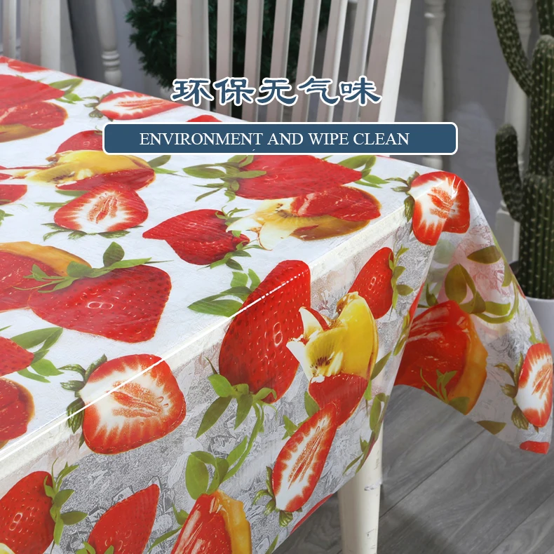 Tablecloth clear plastic table cover pvc embossed table cloth