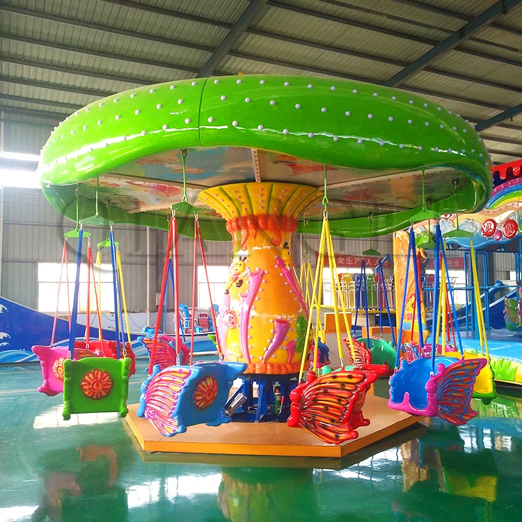 New Design Amusement Park Equipment Rides 36 Seat Kids Rotating Swing People Spinning Game Flying Chair YOYO Ride For Sale