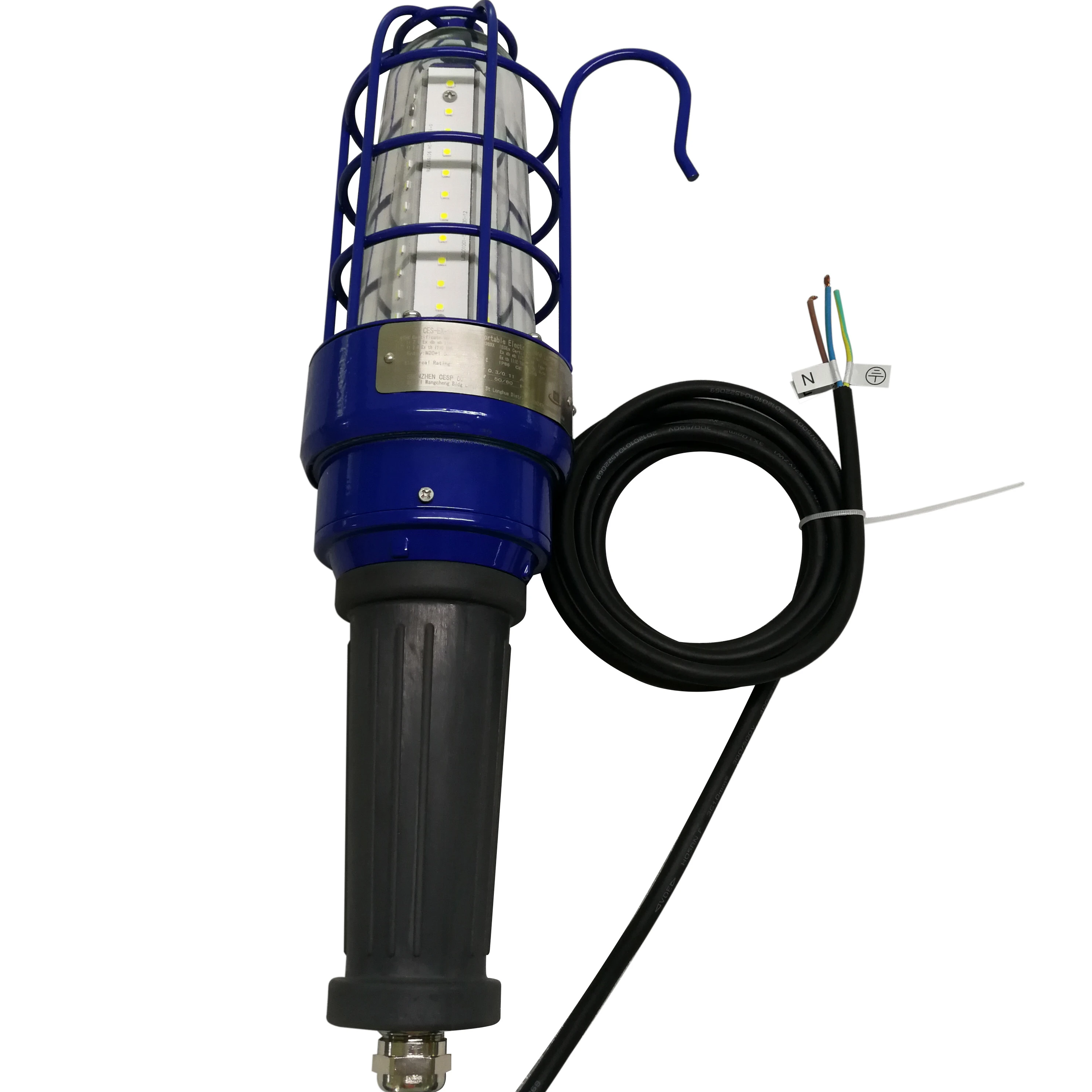 Explosion Proof LED Light Hazardous Location Groups A B C and D Work Hand Lamp Drop Light Inspection