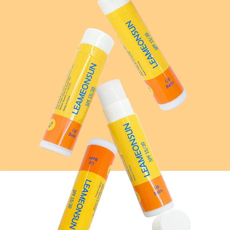 Chapstick with Logo Shea Butter Cheap Moisture Vegan Organic Lip Balm Private Label Fruit Lip Balm Stick (new) SPF 15 5g Cream