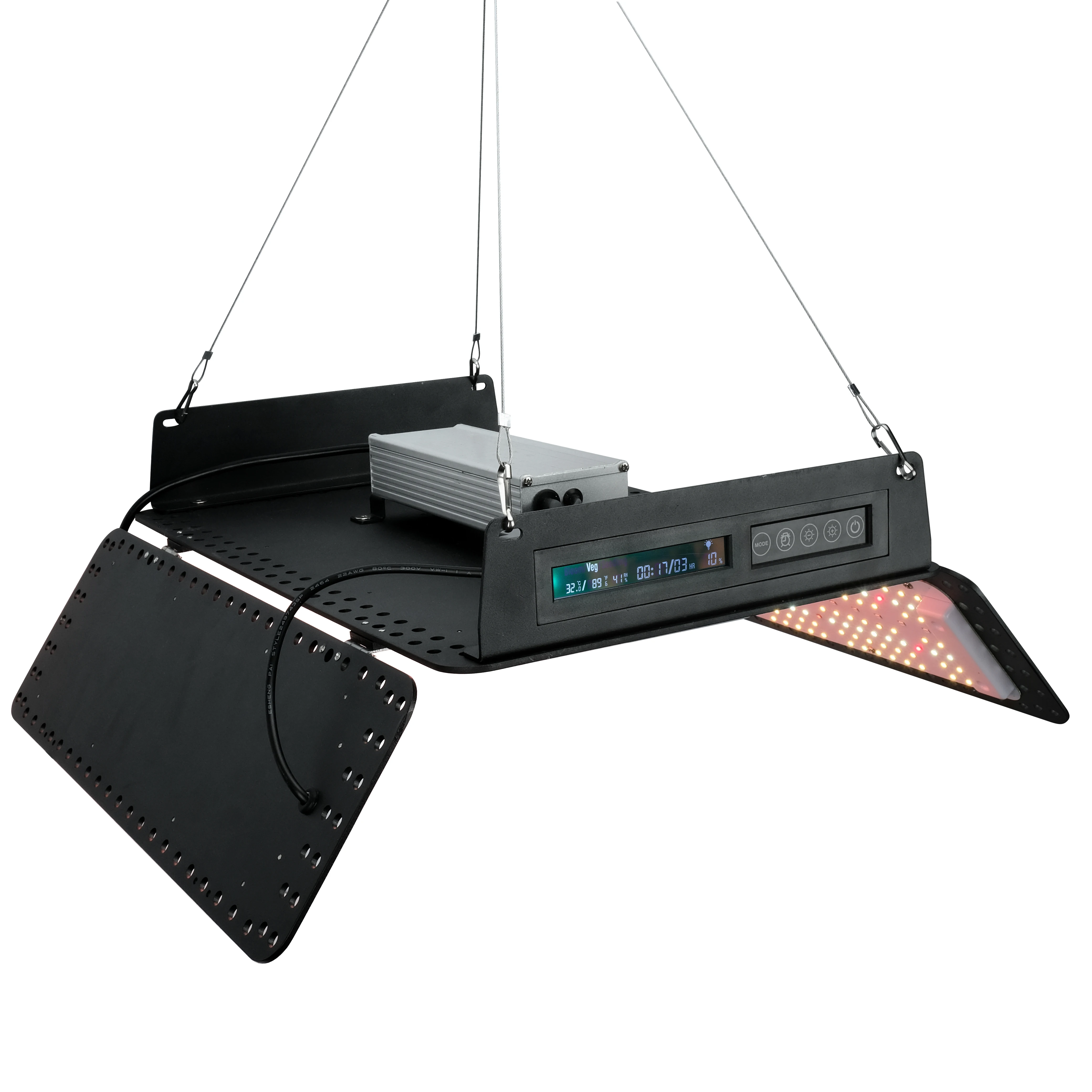 Тепличный комнатный тент для выращивания 3X3 фута, полный комплект с 3 режимами спектра, светодиодная лампа для выращивания