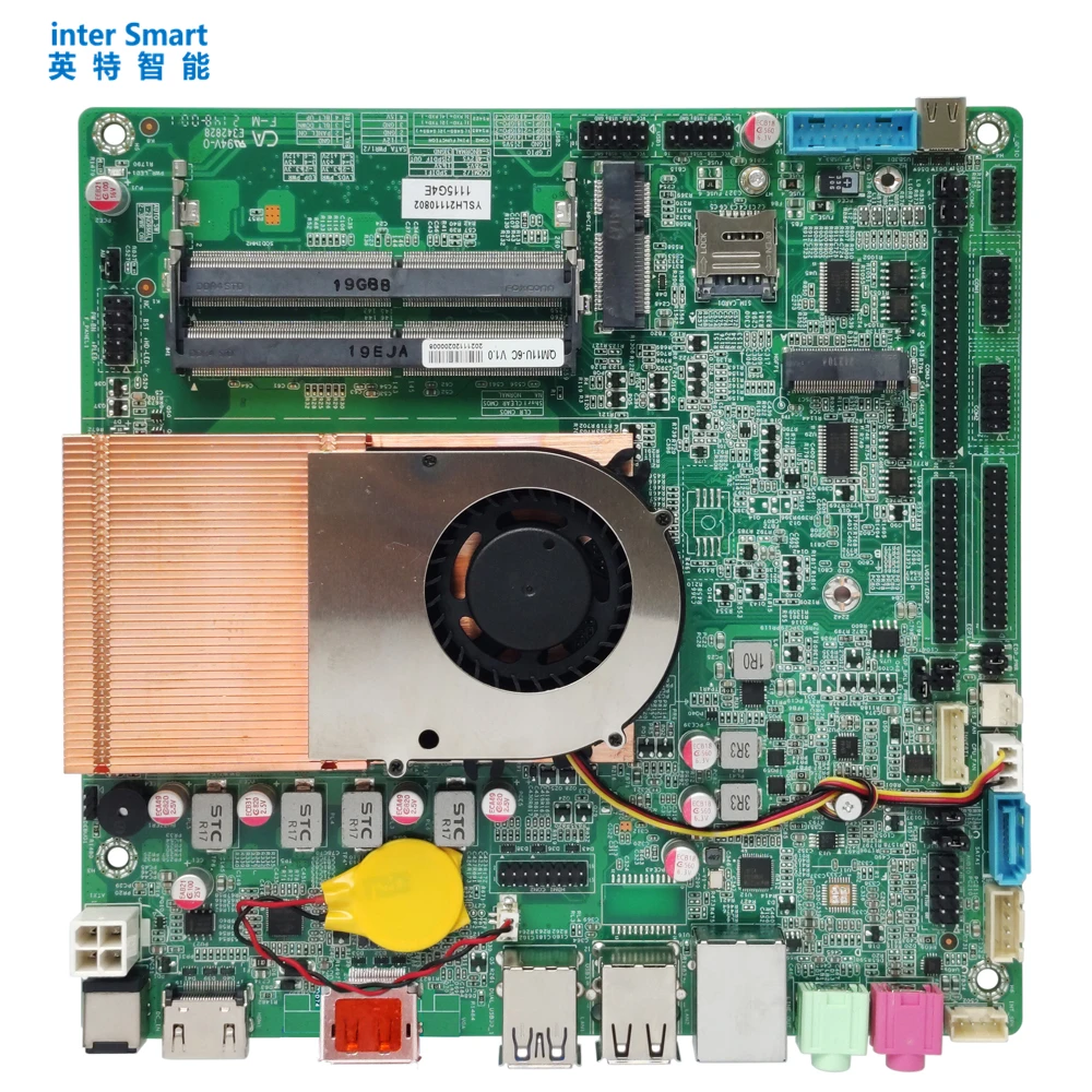 Inter Smart QM11U 11th generation for Intel Tiger Lake Core i7-1185GRE CPU 64GB Memory 512GB M.2 Type-C Thin-Itx Motherboard