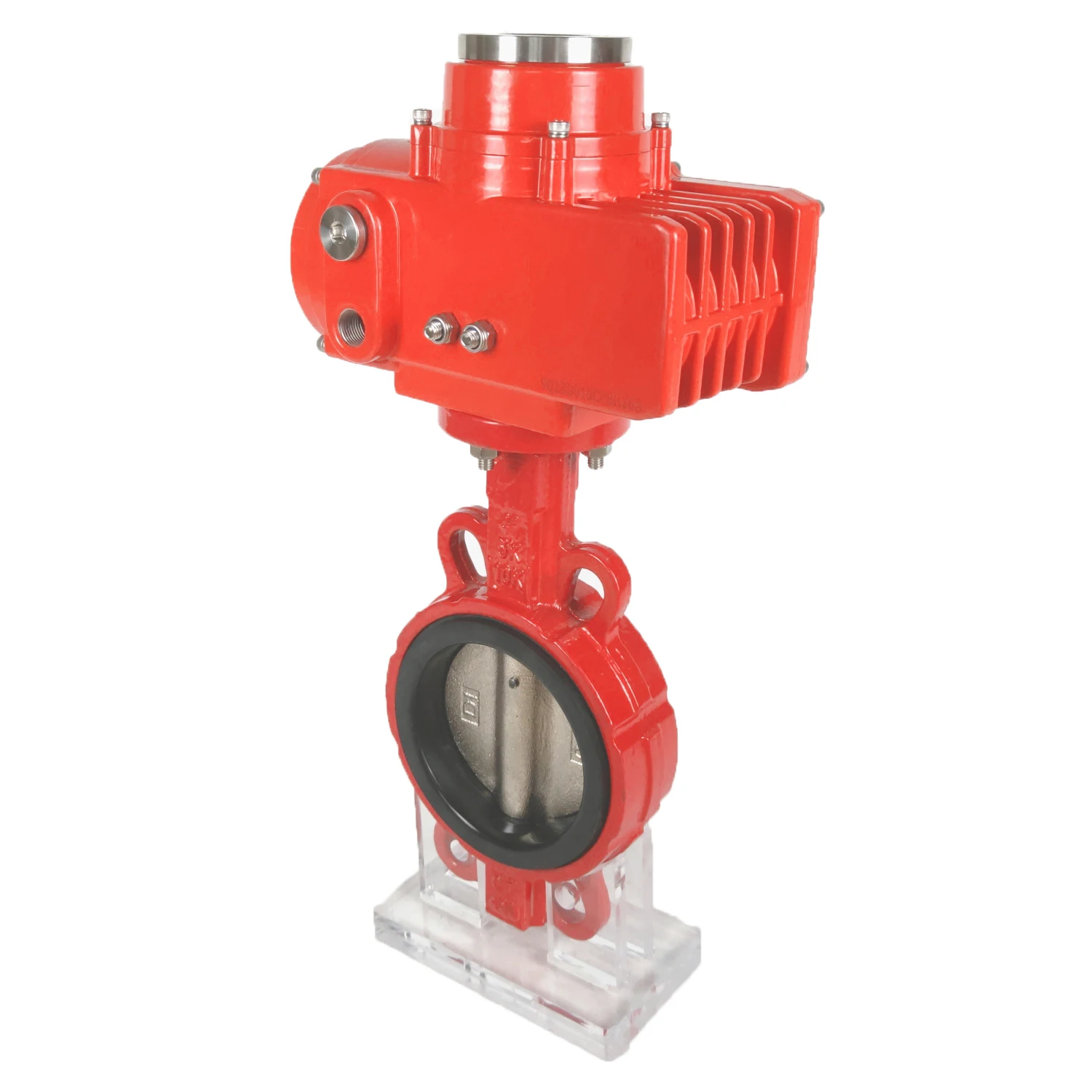 220VAC electric actuator with good look stainless steel butterfly valve