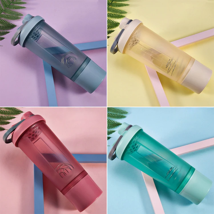 Wholesale One Piece Custom 500ml Promotional PP Powder Whey Protein Shake Cup Sport Shaker Water Bottle Sports Water Gift Cup