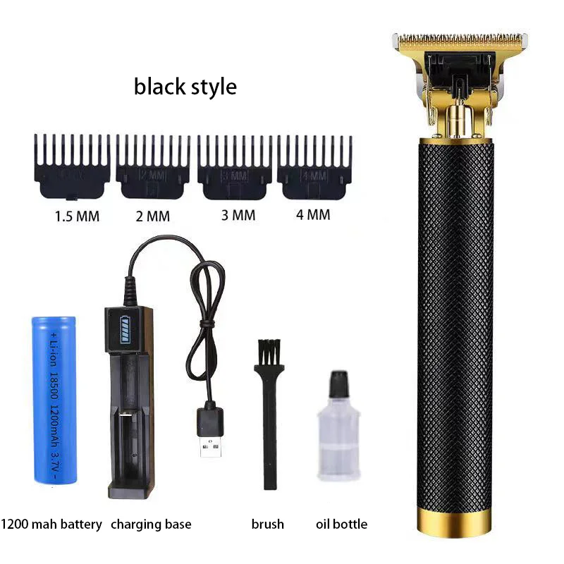 Professional Waterproof Cordless Cutter Body Face Electric Hair Cutting T Blade Men Hair Trimmer