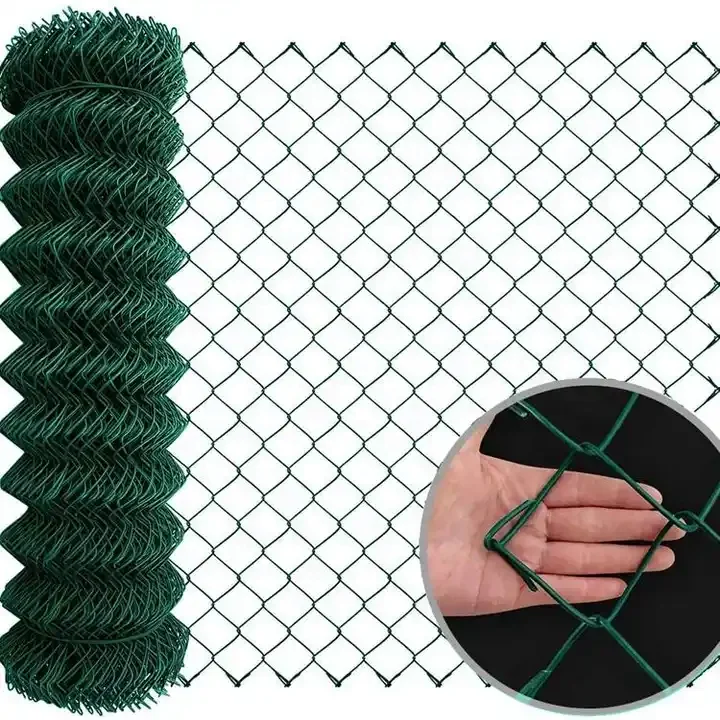 High quality PVC coated chain link fence diamond wire mesh price for sale