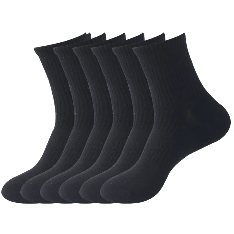 Wholesale High Quality Custom Logo Outdoor Sport White Socks Men Black Letter Running Custom Basketball Socks