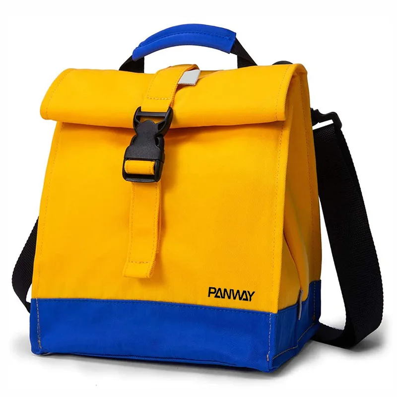 Lunch bags kids Custom Portable Thermal roll top lunch Tote Insulated cooler bags for Office School