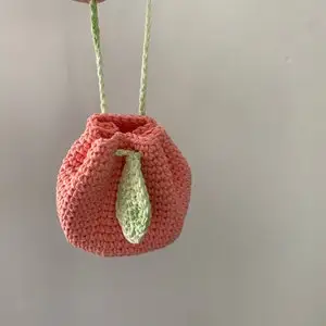 crochet daily Pouch bag  coin Purse cute bag rope hollow woven tote handbags bucket crochet bag