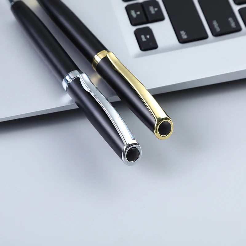 New Luxury Stainless Steel Business Hotel VIP Gift Metal Signature Parker Ink Premium Ballpoint Rollerball Pen With Custom Logo