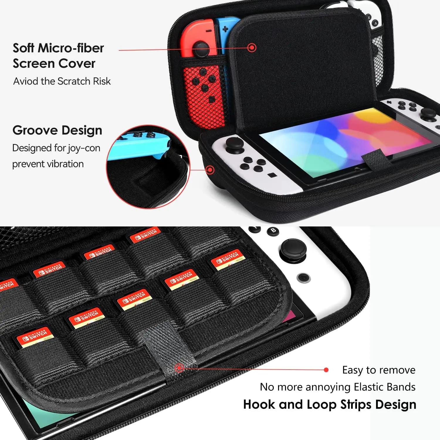 Custom Eva Game Foam Case Protective Mini 20Cm Small Game Storage Eva Zipper Case For Nintendo Switch