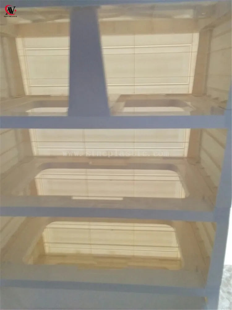 57.5*35.5*108CM Unique beautifully designed plastic drawers jumbo size