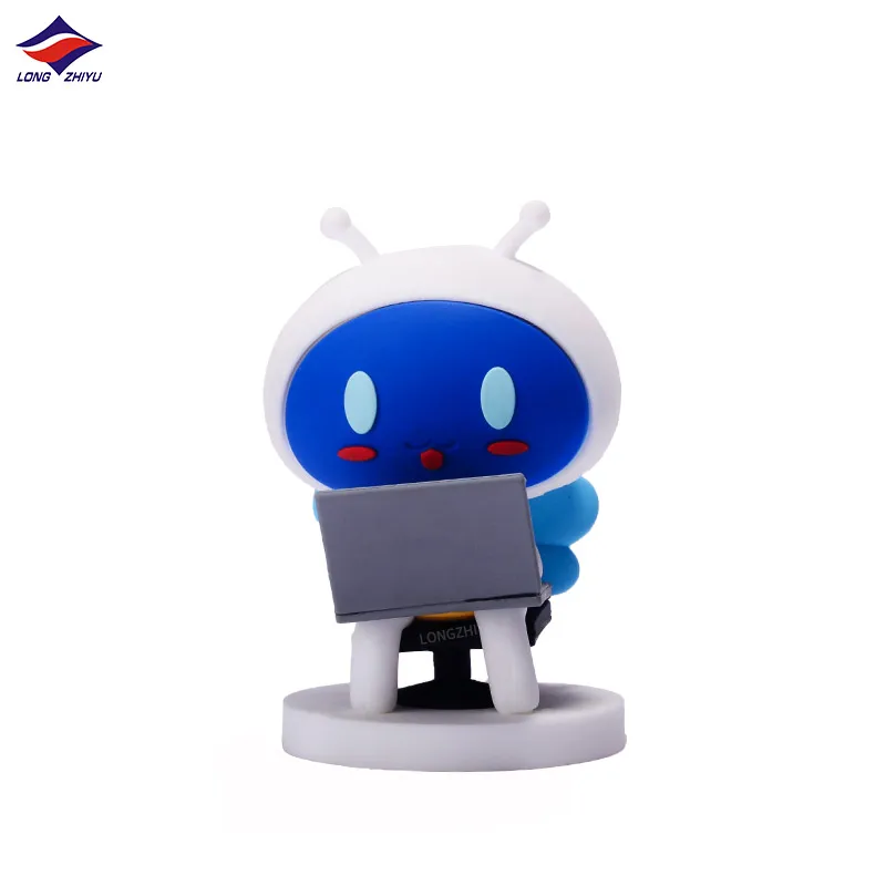 Longzhiyu Custom Action Figure Anime Cartoon Character 3D Mini Figurine with Base Soft Rubber Model Toy Decorations