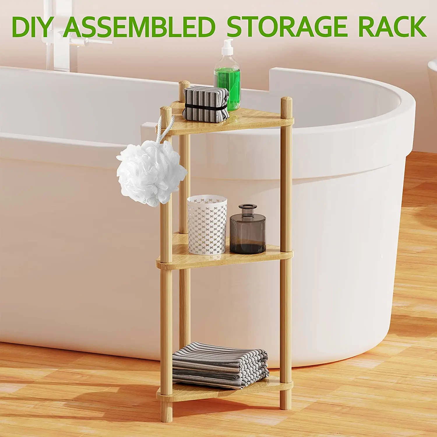 3 Tiers Indoor And Outdoor Bamboo Plant Stand Flower Pot Shelf For Planter